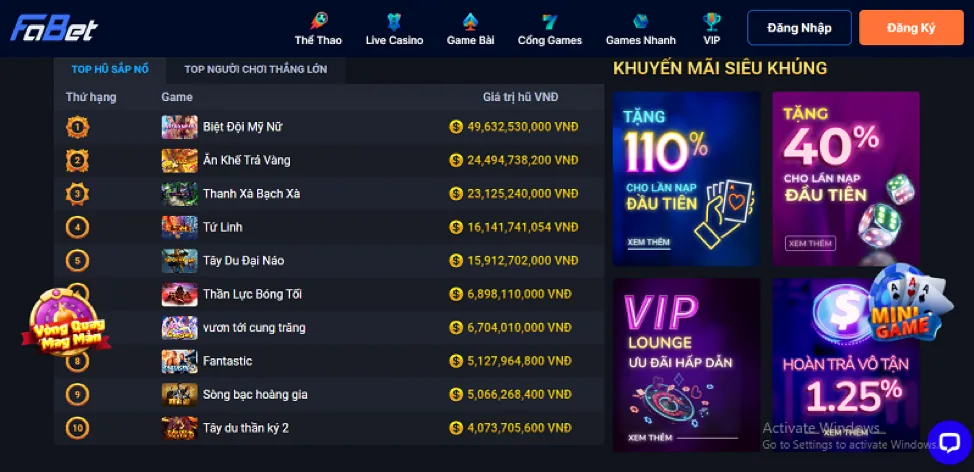 Tổng quan các loại game casino tại vuabai99